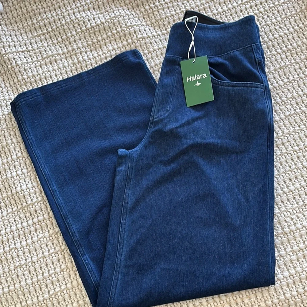Halara Flex High-Waisted Stretchy Knit Jeans - Picture 2 of 10